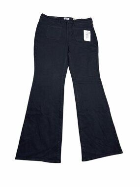 NWT NYDJ Black Ava Flare Jeans Size 14 Sure Stretch Denim Lift Tuck MSRP $129